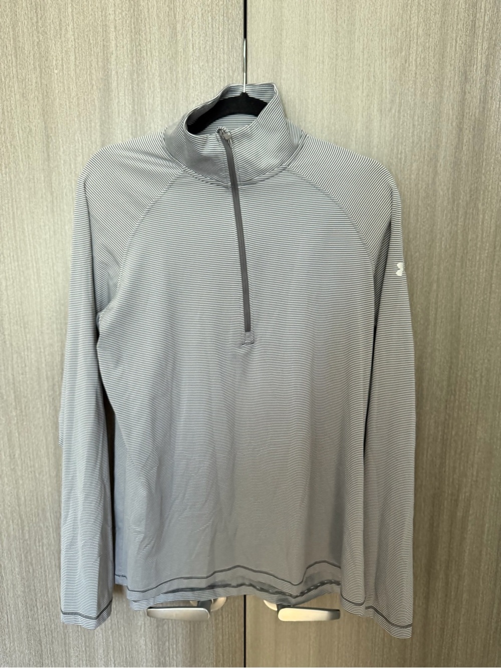 Under Armour Light Gray Quarter-Zip Pullover